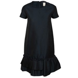 ‘S MAX MARA Short Sleeve Ruffled Shift Dress SZ 8